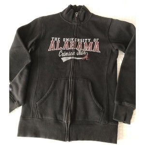 ALABAMA CRIMSON TIDE - ZIP UP SWEATSHIRT JACKET- SIZE SMALL BLACK